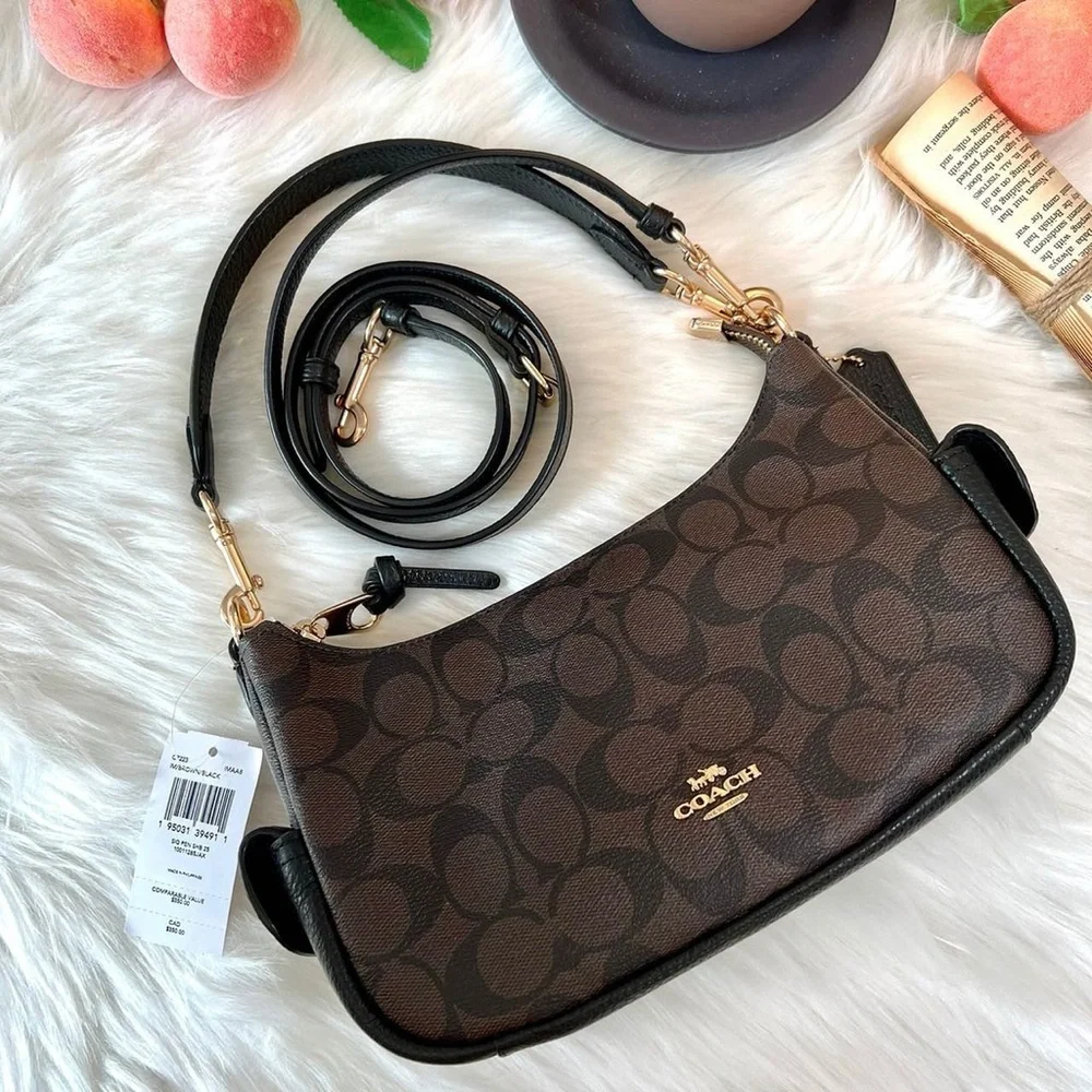 Coach Shoulder Bag Crossbody Signature Purce